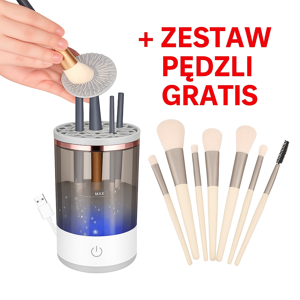 Automatyczna myjka do pędzli do makijażu