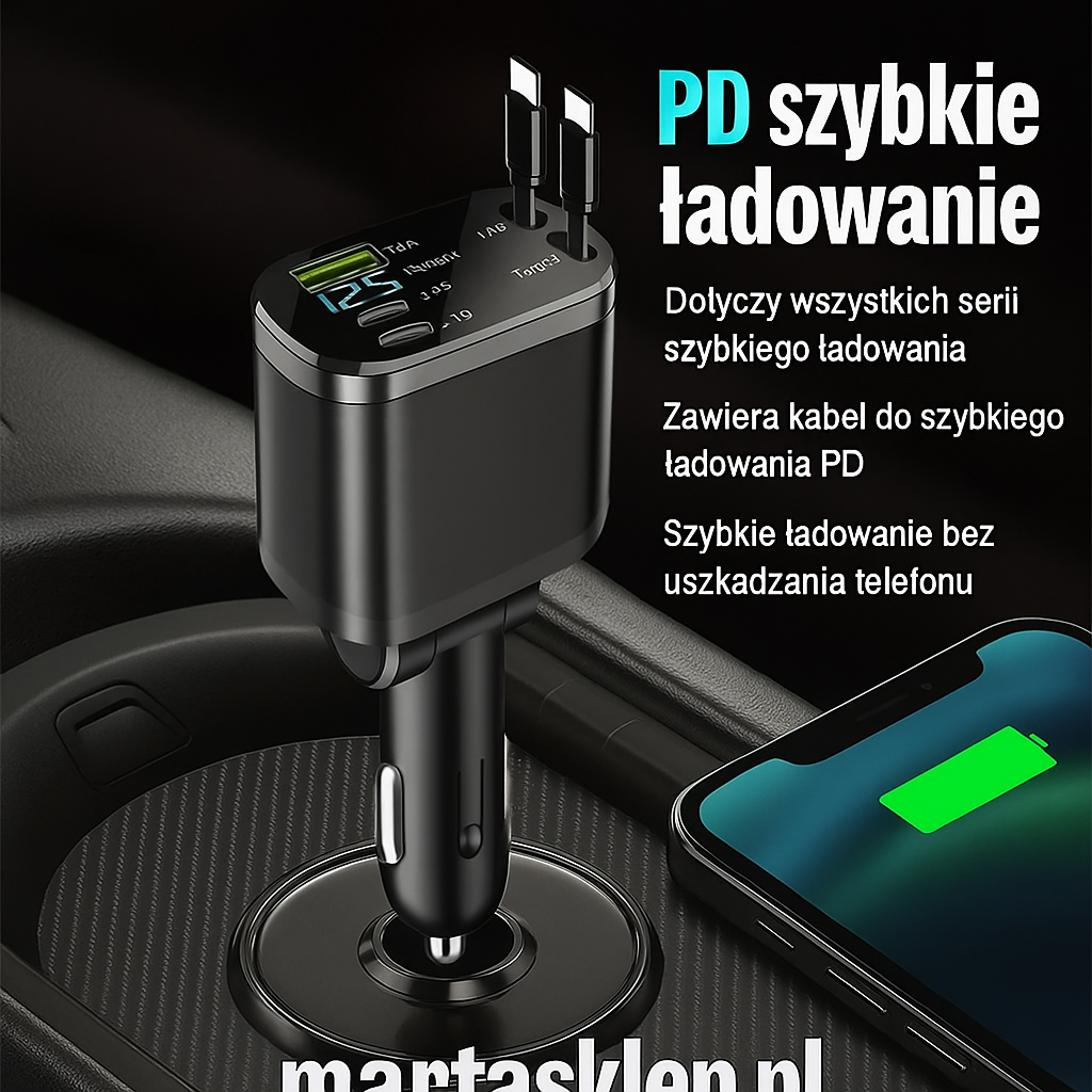 Szybka ładowarka samochodowa