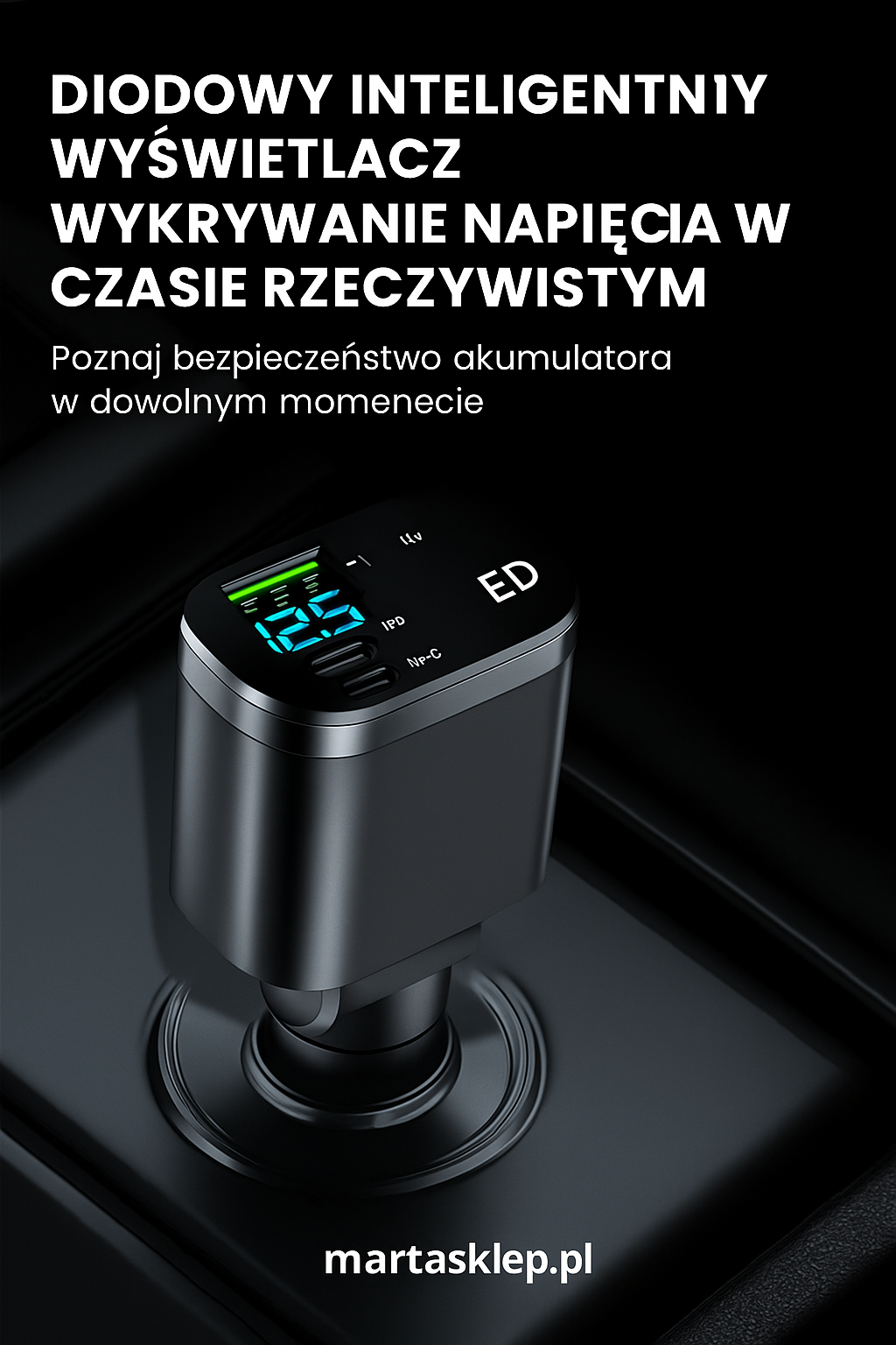 Szybka ładowarka samochodowa