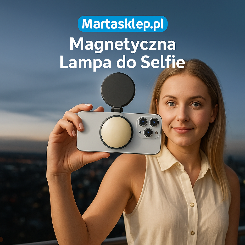 Magnetyczne światło uzupełniające do smartfonów