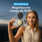 Magnetyczne światło uzupełniające do smartfonów