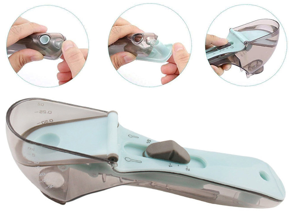 Regulowana miarka miarki do kuchni łyżeczka 2 szt