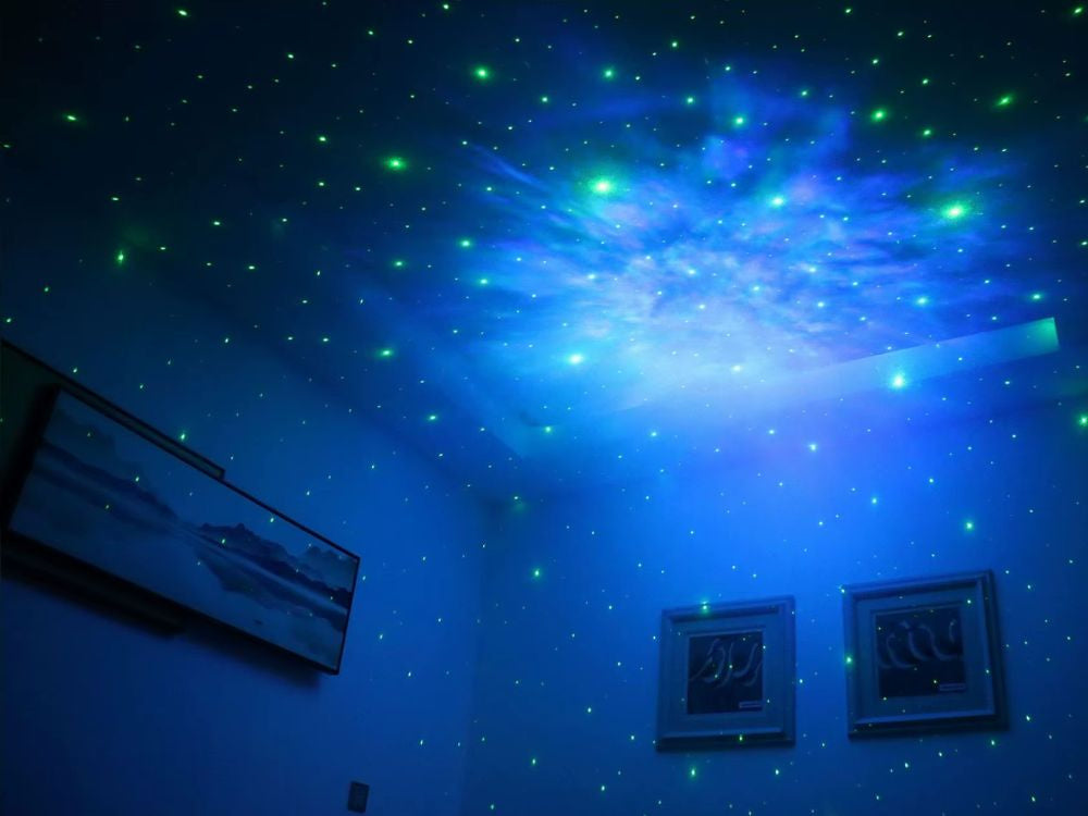 Projektor gwiazd astronauta galaktyka