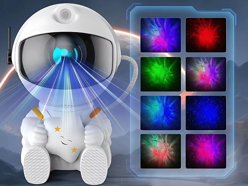 Projektor gwiazd astronauta galaktyka